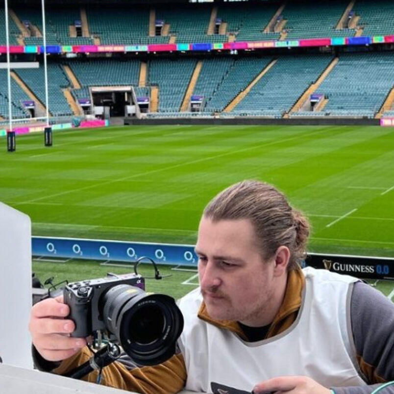 Stadium cameraman