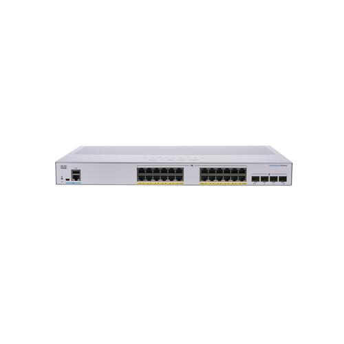 Cisco CBS350-24P-4X 24-Port Layer 3 Gigabit PoE+ Switch w/ 4 x 10G SFP+ Ports (195W)