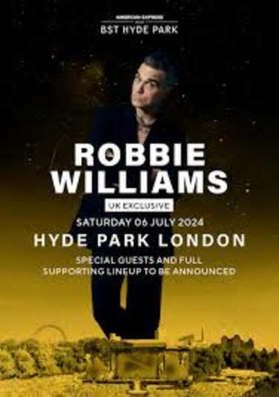 Robbie williams at Hyde Park